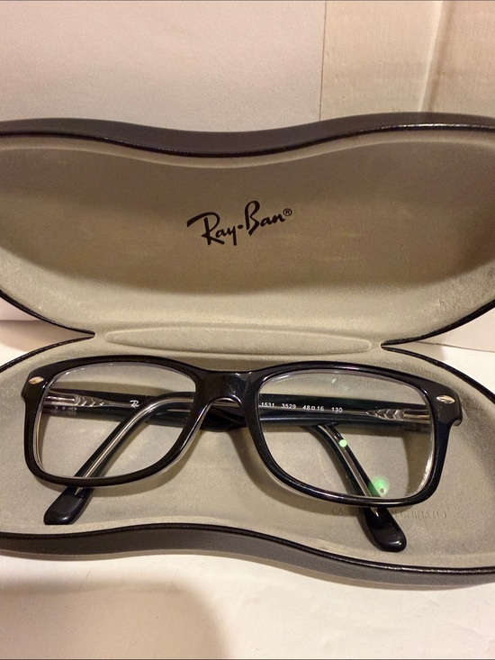 Ray-Ban 1531 Black Rectangular Eyeglass Frames with case for juniors main image 14